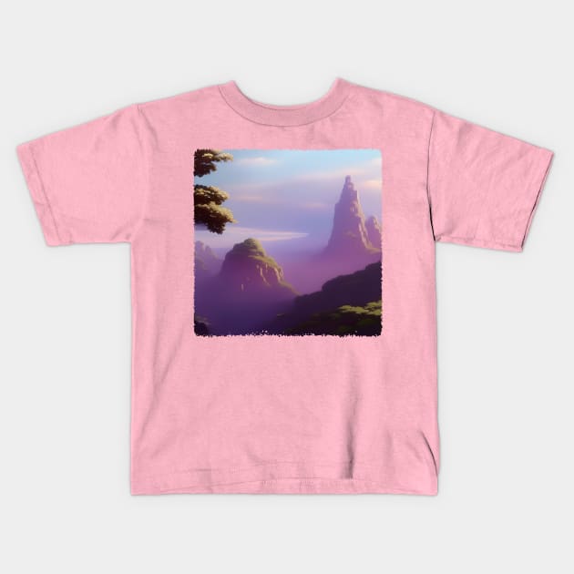 Eldritch Dreamscapes (18) - Fantasy Landscapes Kids T-Shirt by TheThirdEye